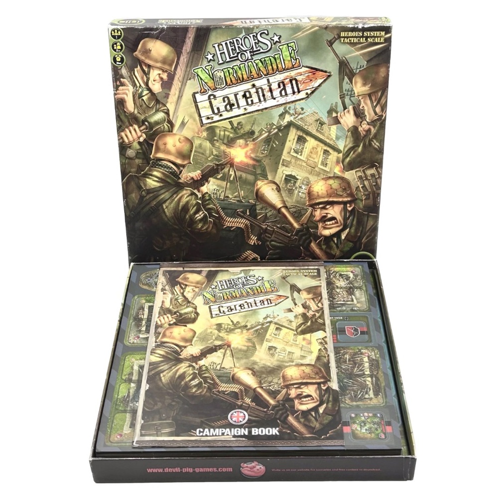 Heroes of Normandie Carentan Campaign Expansion Devil Pig Games New Open Box